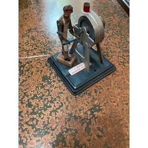 Vintage Tin Wind-Up Grinding Stone Worker Toy J-9058 – Japan Mid-Century